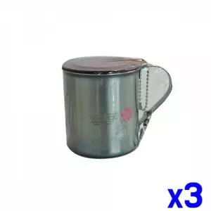 휴대용 스텐 등산컵 x3개 운동컵 휴대용컵 물컵