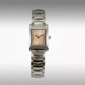 카리타스 고품격 천연 다이아몬드 텅스텐 여성 선물 명품 예물 고급 사각 메탈 손목 시계 / C151RF