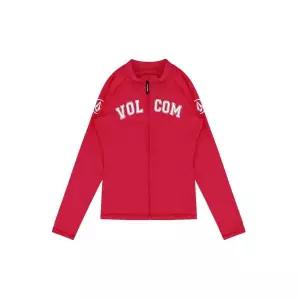 [브랜드 정품] 볼컴 VOLCOM 여성 스톤 집업 슬림핏 래쉬가드(레드)