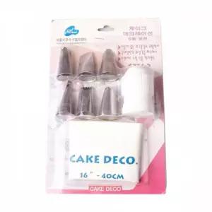 케이크 데코 8종 세트 대 짤주머니 홈베이킹용품
