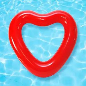 KC인증 하트 튜브 대형 라운지튜브 물놀이튜브 감성튜브 물놀이용품 여름 워터파크 수영