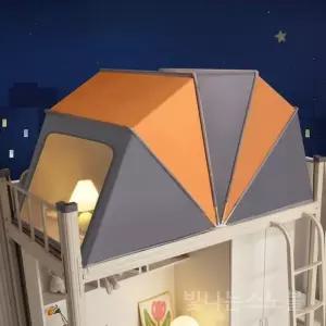 이층 방한 텐트 인용 실내 암막 1인용 난방텐트 보온 수면