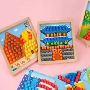 미니플레이콘 액자만들기-랜드마크모자이크(5인)