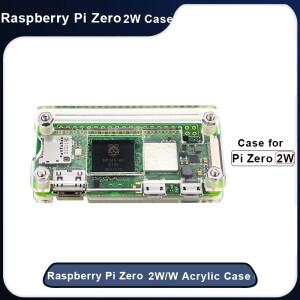 라즈베리 파이 제로 2W 아크릴 케이스 알루미늄 방열판 쉘 투명 인클로저