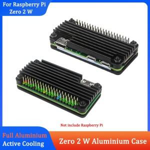 라즈베리 파이 제로 2 W 알루미늄 케이스 열 패드 방열판 포함 패시브 냉각 아머드 쉘