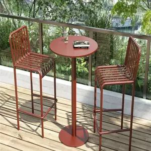 야외테이블 세트 2인 피크닉탁자 주물의자 펜션 가든