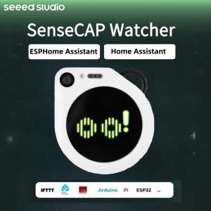 SenseCAP Watcher W1-B 화이트 인클로저 스마트 호환 스페이스용 물리적 AI 에이전트 ESP32S3Himax WiseEye