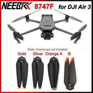 2쌍 교체 프로펠러 8747F 블레이드 퀵 릴리즈 윙 팬 저소음 DJI호환 Air 3 3S 드론 예비 부품 액세서리
