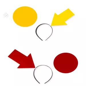 초아디자인 위치표시 머리띠 응원피켓