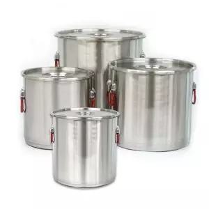 [무료배송] 스텐 대형 인덕션 국솥 곰솥 들통 국통 6호 약 76리터