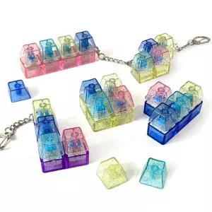 딸깍이 테트리스 키보드 키링 열쇠고리 (12개)