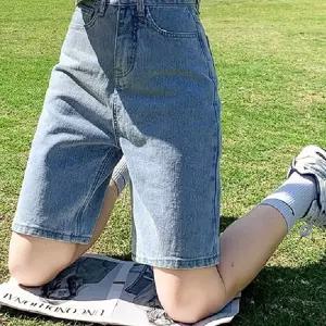 일자핏5부 데님 팬츠 청반바지 DO2200 oeS7+9Toh