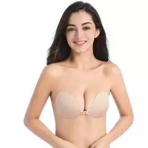 [셀러허브]쉬즈앤 패브릭 누드브라(D컵) 스트랩리스 접착브라 DT1318143 (S28568354)