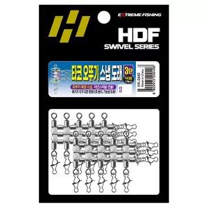 HDF HA-2440 타코 오뚜기 스냅 도래 3단 덕용 S 문어낚시 도래 채비