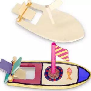 과학 교구 수업 키트 아동배 만들기 보트 나무배 목재배 수공예 교육배 공작배 고무배 고무줄 동력배