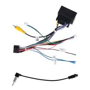 폭스바겐 스코다 제타 폴로 티구안 골프 투어란 패스at 전원 스피커 커넥터 애프터마켓 스테레오 설치용 와이어 하네스 52핀 포도포 라디오 배선