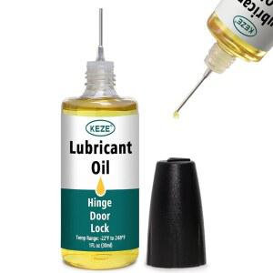 Keze 도어 힌지 윤활제 도어 삐걱거리는 소음을 위한 윤활 오일 고정 힌지 헤어 트리머 나이프 피벗 공작 기계 도구 바늘 오일러 1온스, 1개 키홀을 지켜보세요