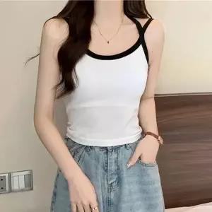 [셀러허브]KK834 여름 핏 민소매 캡나시 나시 캐미솔 브라탑 여성 이너웨어 여름이너 여성 (S38779794)