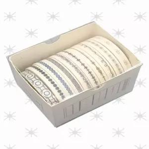 [유일] 꾸미기 패턴 다꾸 10롤 다이어리 종이 마스킹 테이프 세트 컬러 데코