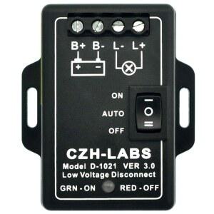CZH-LABS LVD 저전압 분리 모듈 12V/30A 블랙 ABS 패널 마운트 단자 블록