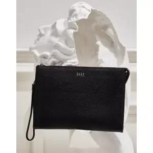 [롯데백화점]닥스 액세서리 [GREAT HOUSE CHECK]블랙 하우스 체크 소가죽 클러치 DBBA6E306