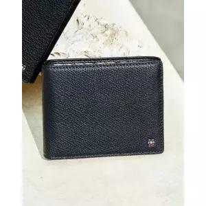 [롯데백화점]닥스 액세서리 [선물포장]블랙 유럽 수입가죽 내부 체크 라인 포인트 슬림반지갑 DBWA6E854