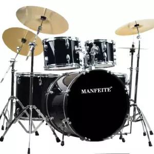 드럼 입문용 초보자 취미 교회 공연 풀세트 연습용 블랙