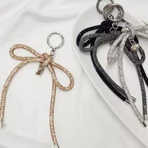 블링 큐빅로프 리본키링 백참 가방꾸미기 백꾸 자동차 키홀더