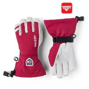 헤스트라 스키 보드 장갑 방한 보온 겨울 레더 헬리 레드 주니어