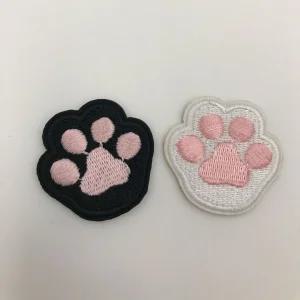 고양이 발바닥 자수 와펜 패치 스티커 Sie7+2zMt