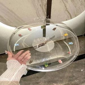 아크릴 버블 시계 인테리어 벽시계 스탠드 투명