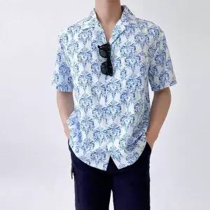 [오너클랜]TBZ GSS SH222 남자 에스닉 여름 바캉스 해변룩 비치웨어 반팔남방 셔츠