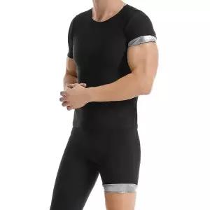 운동복 땀복 반팔 세트 사우나 반바지 티셔츠 남성용