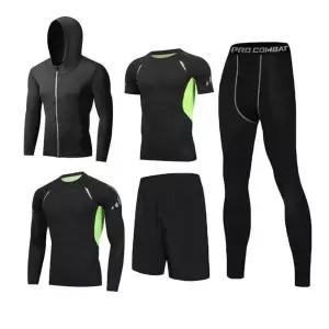 스포츠 남자 트레이닝 세트 운동 5종 요가복 헬스복