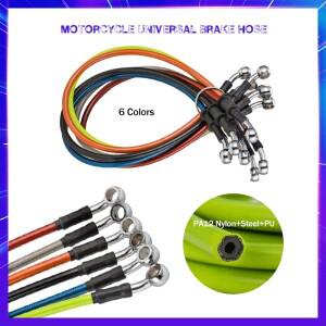 길이 400mm-1500mm 유압 브레이크 호스 범용 라인 스틸 케이블 밴조 헤드 양면 28 ° 바이크 오토바이용