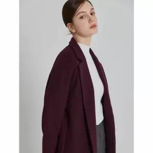 [하프클럽/르오트]캐시미어 앙고라 루즈핏 미디 울코트-사이즈 5588까지