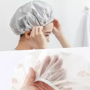 물방울 샤워캡 헤어캡 비닐 샴푸캡 머리캡 목욕