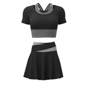 트레이닝복 여성 갭내장형 치마팬츠세트 브라탑