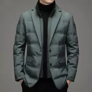 남성 다운자켓 비즈니스 슬림핏 정장 자켓