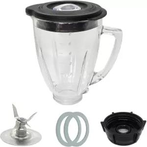 오스터 오스터라이저 클래식 시리즈용 블레이드가 장착된 6컵 블렌더 유리병 교체 부품은 프로 마스터 또는