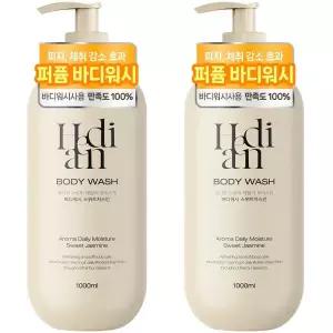 2개 헤디안 바디워시 대용량 모이스처 퍼퓸 스위트자스민향 1000ml 향기스파 퍼퓸 샤워젤
