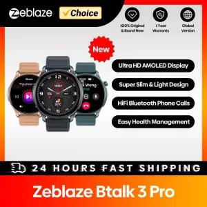 Zeblaze Btalk 3 Pro 스마트 워치 AMOLED 디스플레이, 하이파이 블루투스 전화, 건강 및 피트니스 추적, 20
