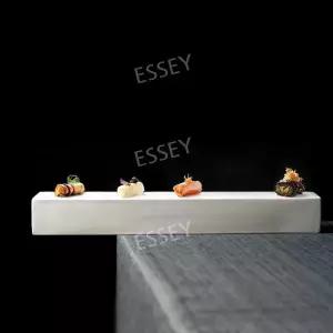 화이트 모양 흰색 특색 레스토랑 접시 막대 그릇 긴 식기 요리 식당 호텔 도자기 음식점