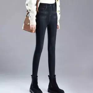 여성 레깅스 데일리룩 허리밴딩 팬츠 청바지 데님