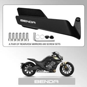 트랙 인증 와이드 앵글 전동사이클 고정 윈드 윙 후방 거울 BENDA 친칠라 300 450 LFS700 400 LFC용