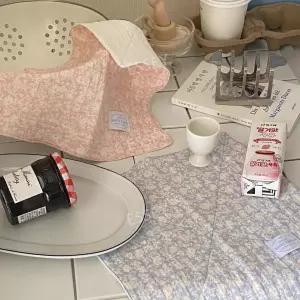 플로럴 행주 소품 가전덮개 28cm 다용도매트 키친크로스