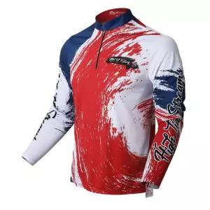 MCN 태극 낚시복 기능성 긴팔 긴팔져지 남성스판티