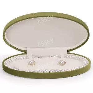 타원형 벨벳 보석함 목걸이보관함 쥬얼리박스 주얼리 케이스 귀걸이 선물