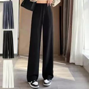 여자 소프트 롱 플리츠 와이드핏 트레이닝 팬츠