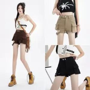 가을 여자 데님 스판 사계절 청반바지 반바지 SPO마켓3